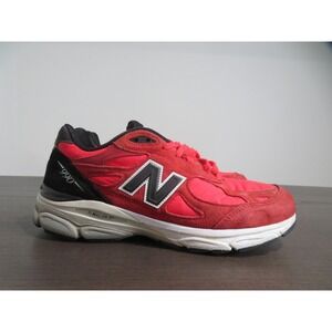New Balance 990v3 Shoes Mens Size 9 Red Black USA Running Sneakers M990PL3